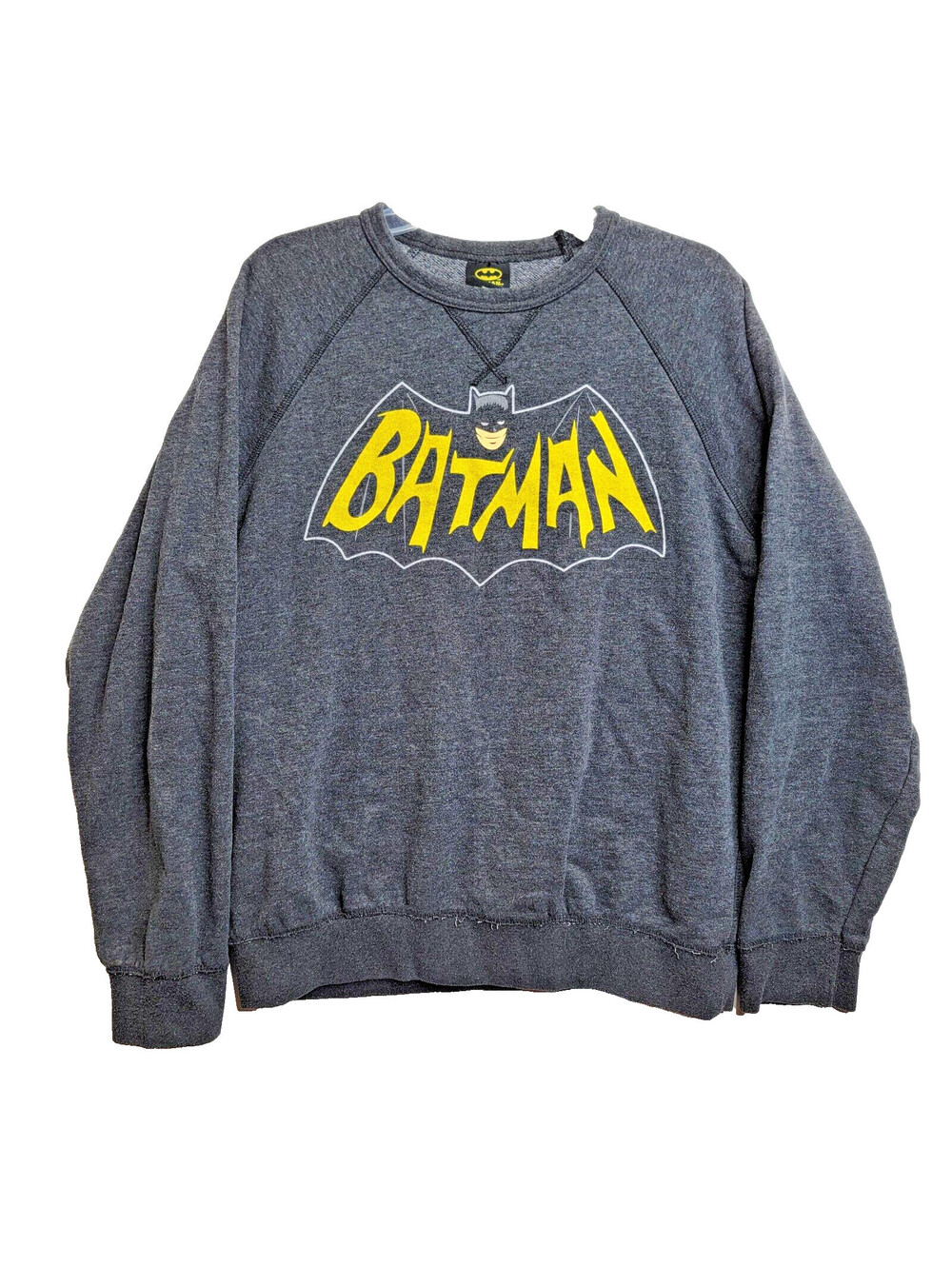 Batman Sweatshirt Black Adult Medium EUC Vintage Look